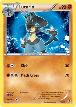 Lucario (77) 77/135 - Plasma Storm - Single Cards