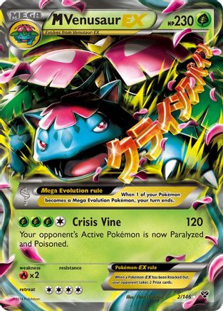 M Venusaur-EX 2/146 - XY Holofoil - Single Cards