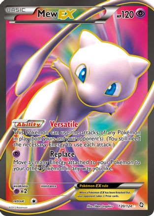 Mew-EX 120/124 - Dragons Exalted Holofoil - Single Cards