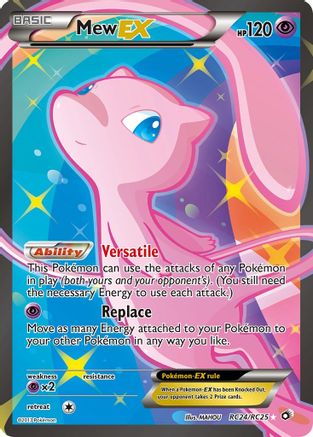 Mew-EX RC24/113 - Legendary Treasures Holofoil - Single Cards