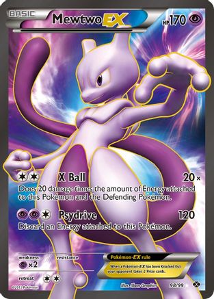 Mewtwo-EX 98/99 - Next Destinies Holofoil - Single Cards