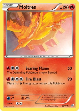 Moltres 22/113 - Legendary Treasures Holofoil - Single Cards
