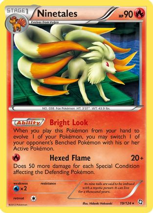 Ninetales 19/124 - Dragons Exalted Holofoil - Single Cards