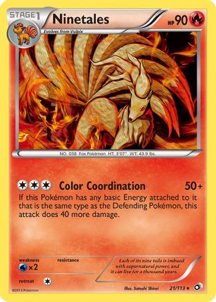 Ninetales 21/113 - Legendary Treasures Reverse Holofoil - Single Cards