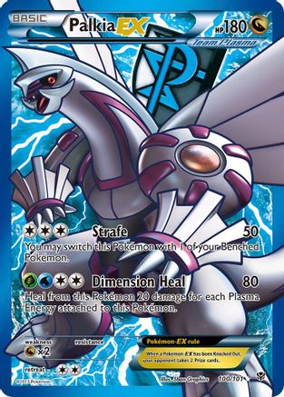 Palkia EX (Team Plasma) (100 Full Art) 100/101 - Plasma Blast Holofoil - Single Cards