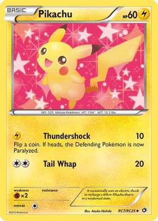 Pikachu RC7/113 - Legendary Treasures Holofoil - Single Cards