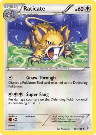 Raticate 105/149 - Boundaries Crossed - Single Cards