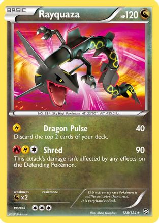 Rayquaza 128/124 - Dragons Exalted Holofoil - Single Cards