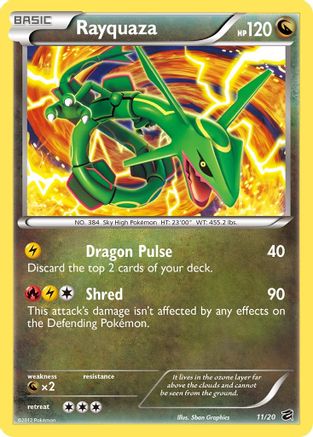 Rayquaza 11/20 - Dragon Vault Holofoil - Single Cards