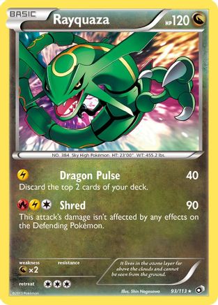 Rayquaza 93/113 - Legendary Treasures Reverse Holofoil - Single Cards
