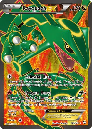 Rayquaza-EX 123/124 - Dragons Exalted Holofoil - Single Cards