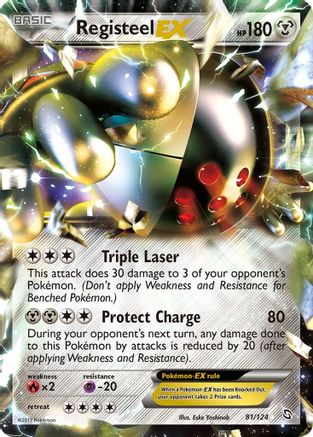 Registeel-EX 81/124 - Dragons Exalted Holofoil - Single Cards