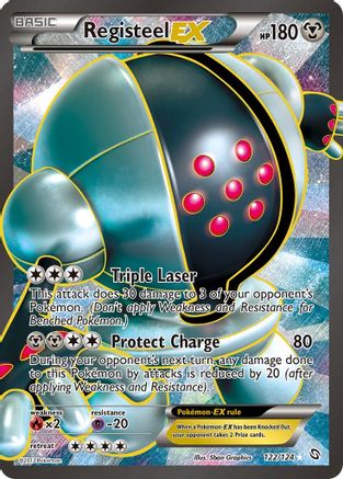 Registeel-EX 122/124 - Dragons Exalted Holofoil - Single Cards