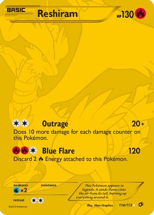 Reshiram 114/113 - Legendary Treasures Holofoil - Single Cards
