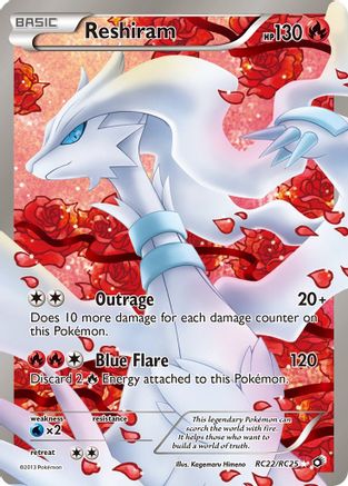Reshiram RC22/113 - Legendary Treasures Holofoil - Single Cards