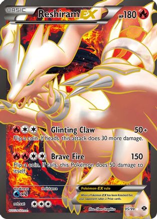 Reshiram-EX 95/99 - Next Destinies Holofoil - Single Cards