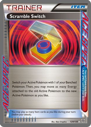 Scramble Switch 129/135 - Plasma Storm Holofoil - Single Cards