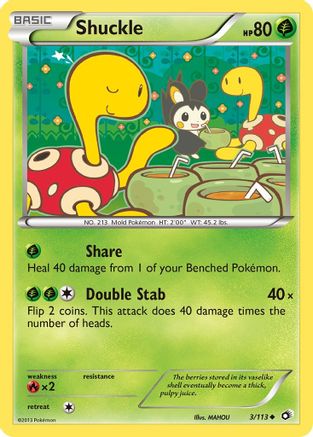 Shuckle 3/113 - Legendary Treasures Reverse Holofoil - Single Cards