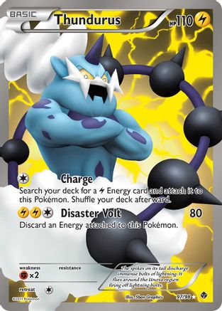 Thundurus 97/98 - Emerging Powers Holofoil - Single Cards