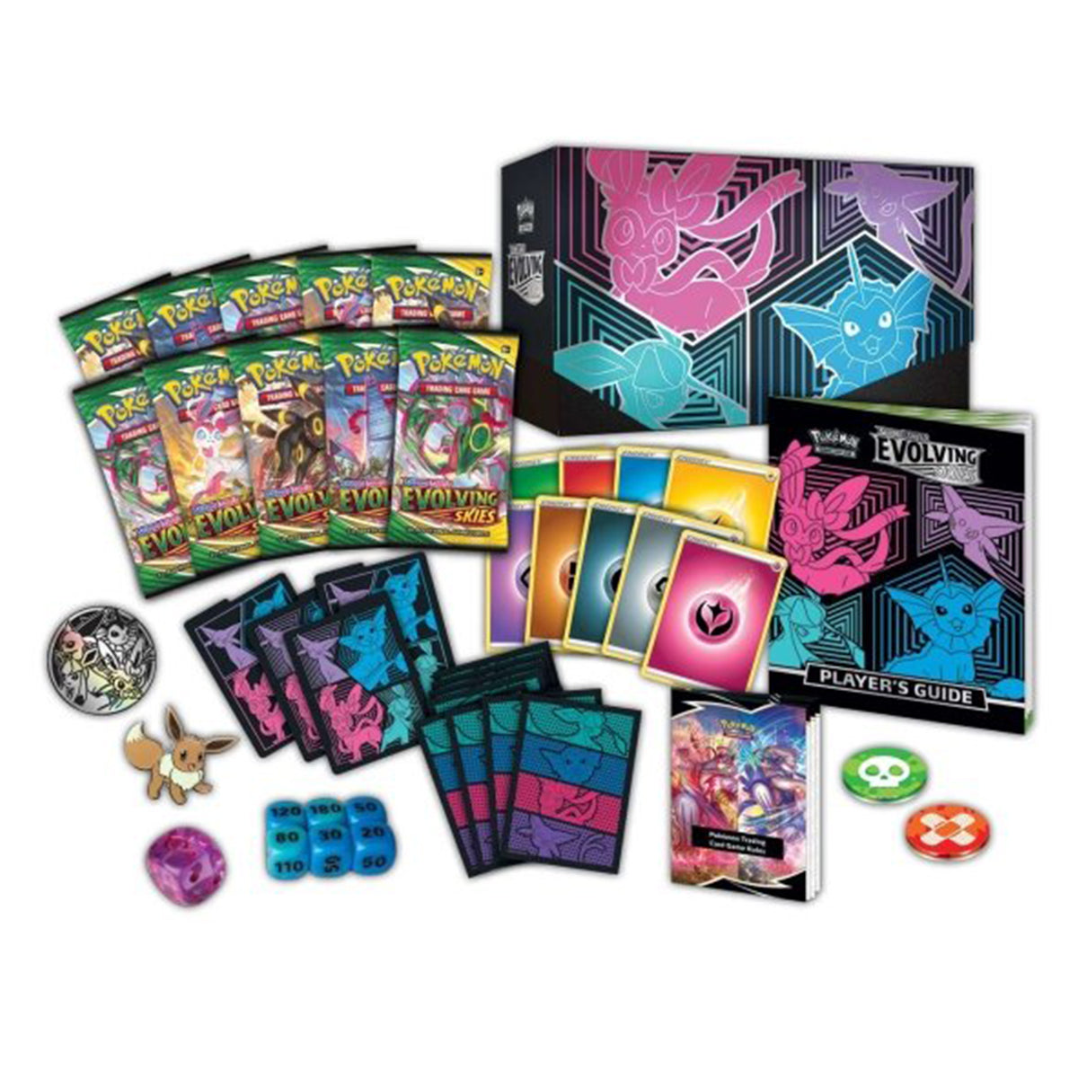 Pokemon TCG Evolving Skies Pokemon Center Elite Trainer Box Pair Set - Trading Card Games - 11