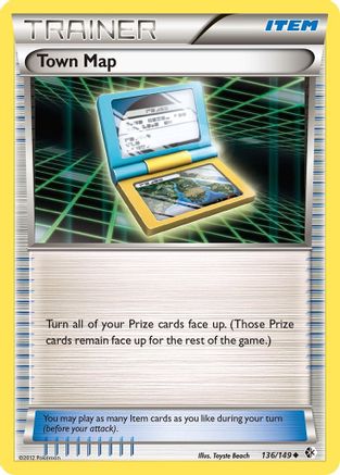 Town Map 136/149 - Boundaries Crossed Reverse Holofoil - Single Cards