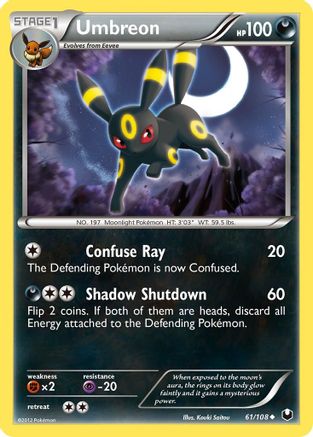 Umbreon 61/108 - Dark Explorers - Single Cards