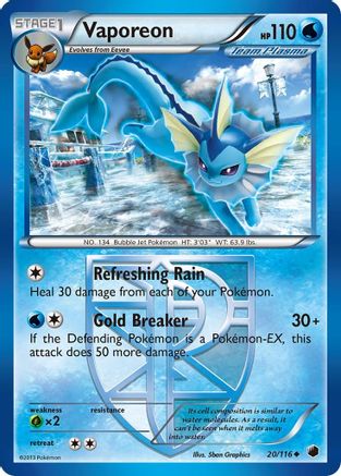 Vaporeon (Team Plasma) 20/116 - Plasma Freeze - Single Cards