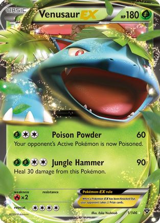 Venusaur-EX 1/146 - XY Holofoil - Single Cards