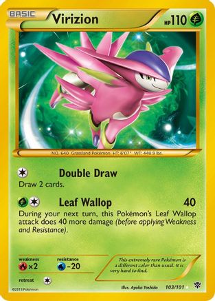 Virizion 103/101 - Plasma Blast Holofoil - Single Cards