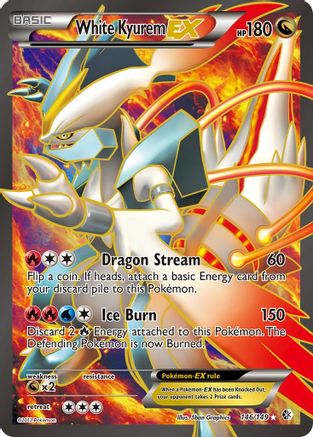 White Kyurem-EX 146/149 - Boundaries Crossed Holofoil - Single Cards