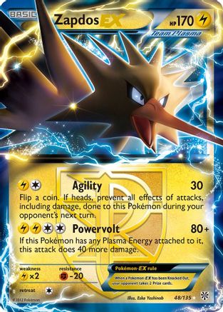 Zapdos-EX 48/135 - Plasma Storm Holofoil - Single Cards