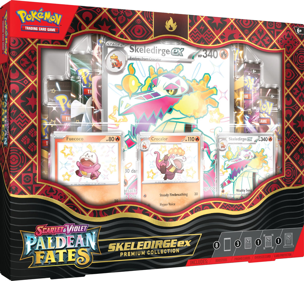 Pokemon TCG: Scarlet and Violet: PALDEAN Fates: Pokemon EX Premium Collection - Shiny Fuecoco