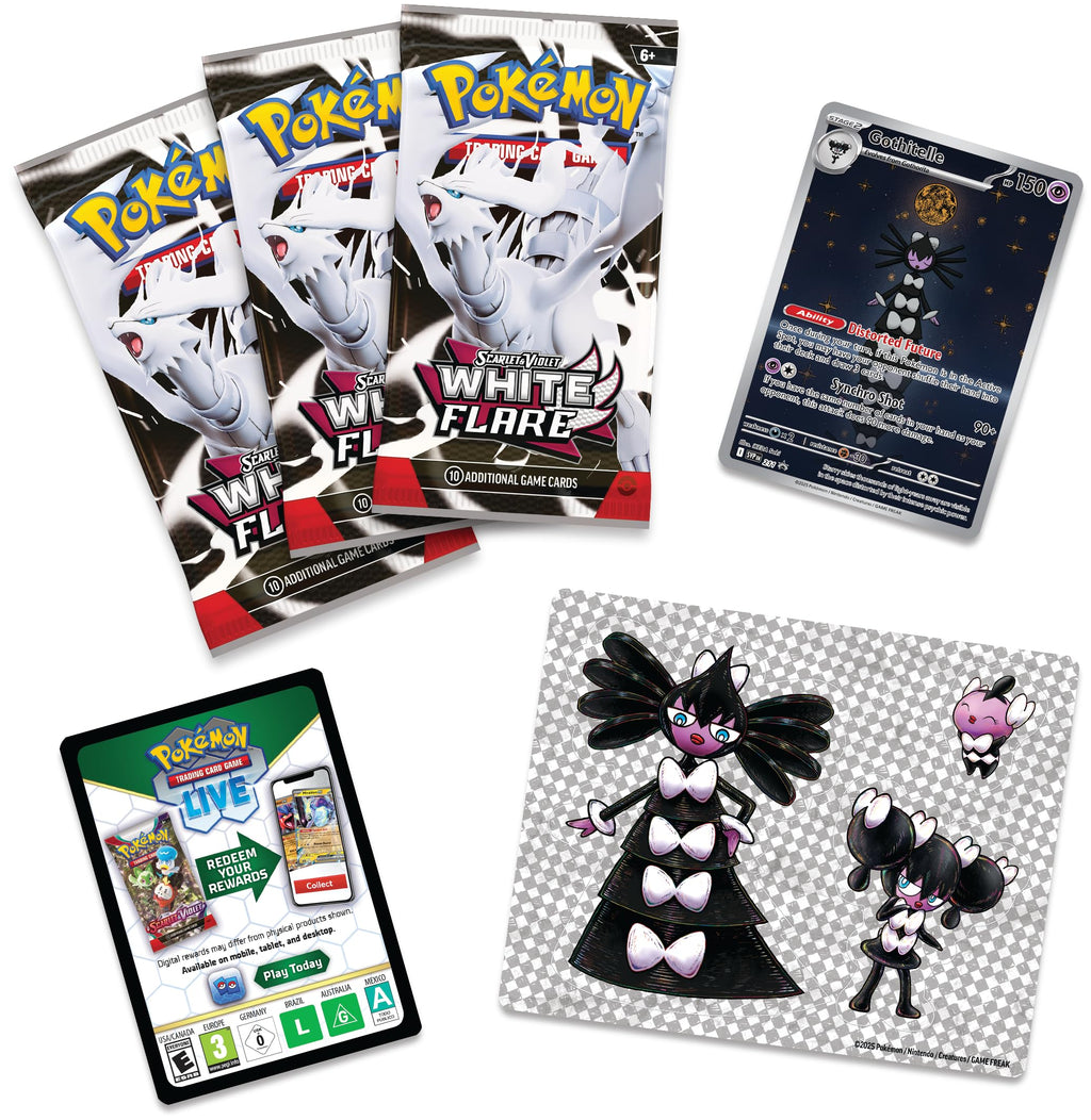 Pokemon TCG Scarlet & Violet 10.5 White Flare Tech Sticker Blister - 3