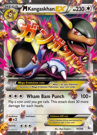 M Kangaskhan-EX 79/106 - Flashfire Holofoil - Single Cards