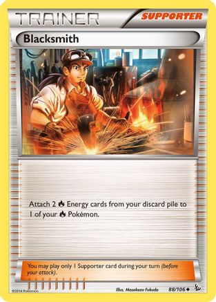 Blacksmith 88/106 - Flashfire Reverse Holofoil - Single Cards