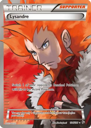 Lysandre 104/106 - Flashfire Holofoil - Single Cards