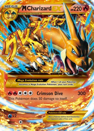 M Charizard-EX 107/106 - Flashfire Holofoil - Single Cards