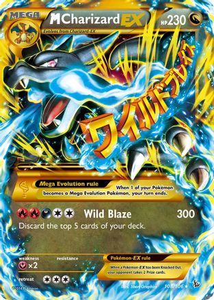 M Charizard-EX 108/106 - Flashfire Holofoil - Single Cards