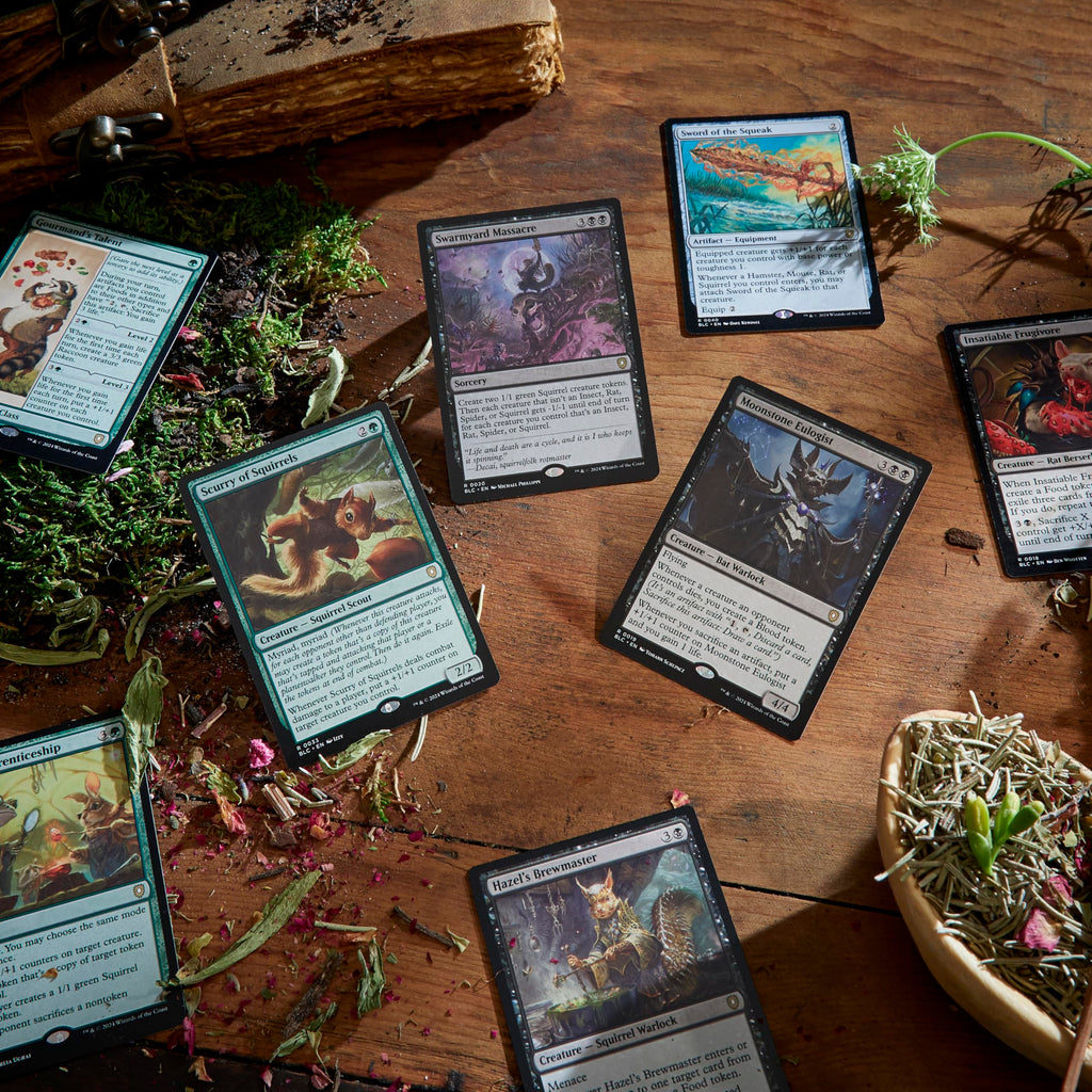 Magic: The Gathering Bloomburrow Commander Deck - Squirreled Away (100-Card Deck, 2-Card Collector Booster Sample Pack + Accessories) - 3