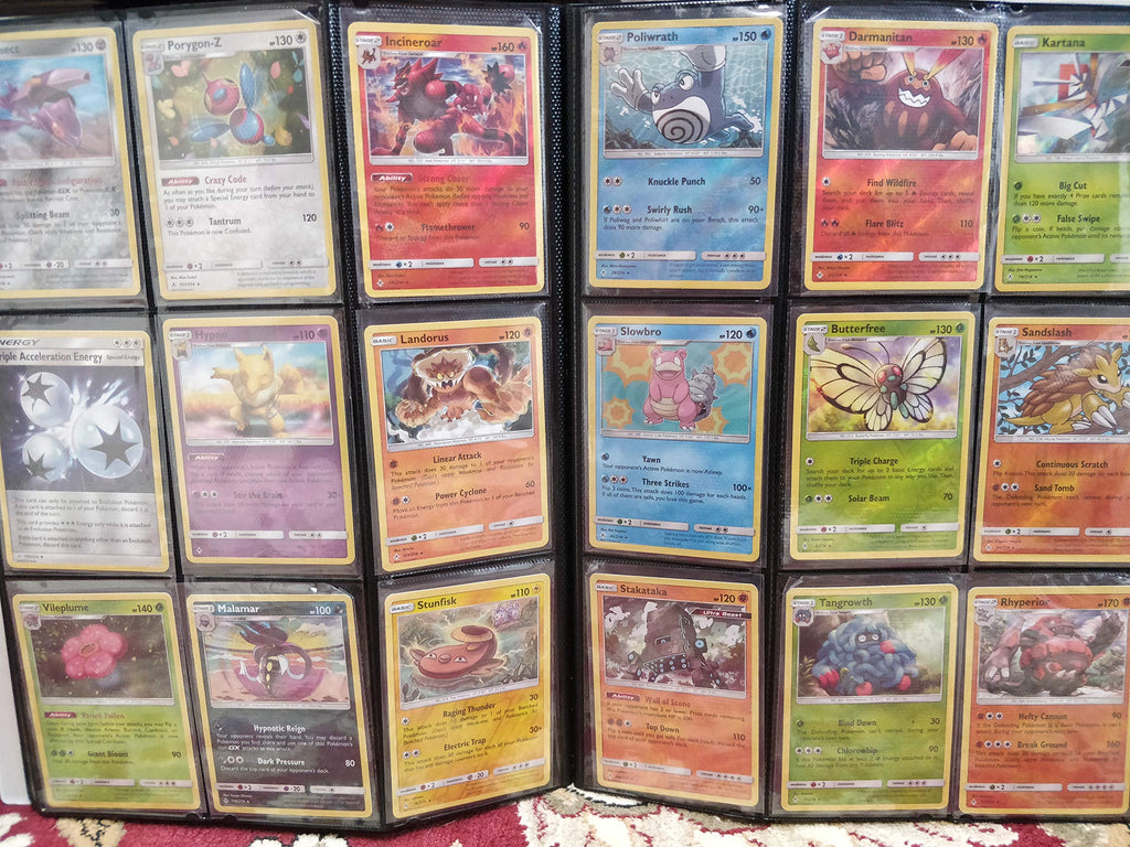 Pokemon 100+ Rainbow Rare Cards Binder Collection Includes 5 foils in Any Combination and at Least 1 of The Following Cards, EX and GX, FA, Secret Rare, Tag Team, Unified Minds - 5