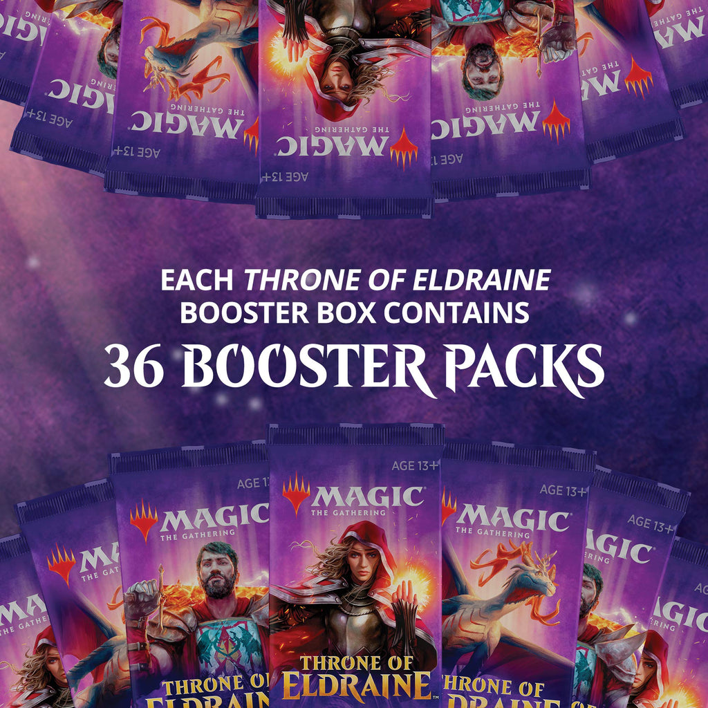 Magic: The Gathering Throne of Eldraine Booster Box | 36 Booster Pack (540 Cards) | Factory Sealed - 4