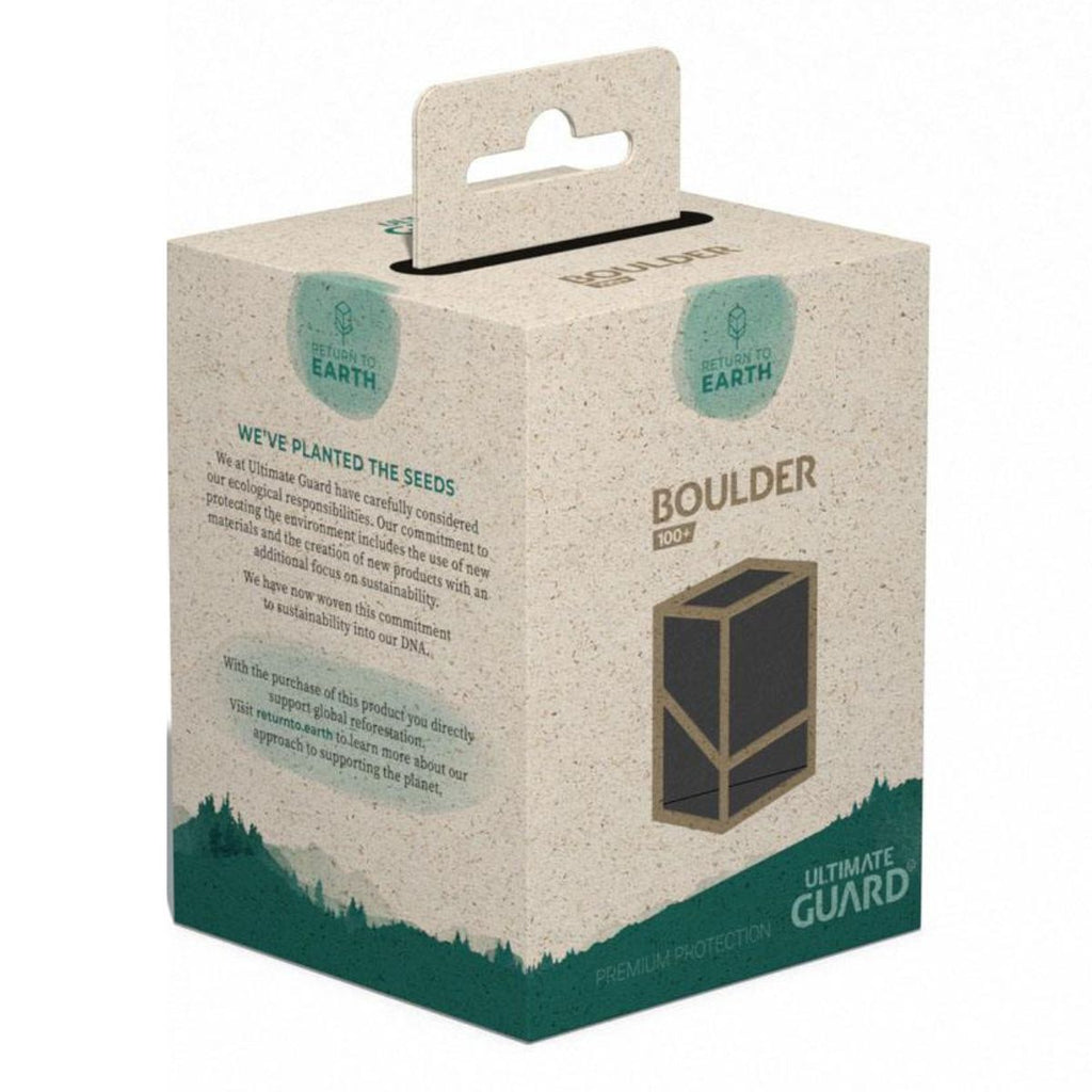 Ultimate Guard Return to Earth Boulder 100+ Deck Box Black - Deck Boxes