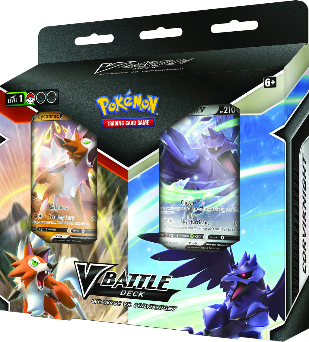 Pokémon, Lycanroc V vs Corviknight V Battle Deck Bundle, Card Game, Ages 6+, 2 Players, 10 Minutes Playing Time - 4