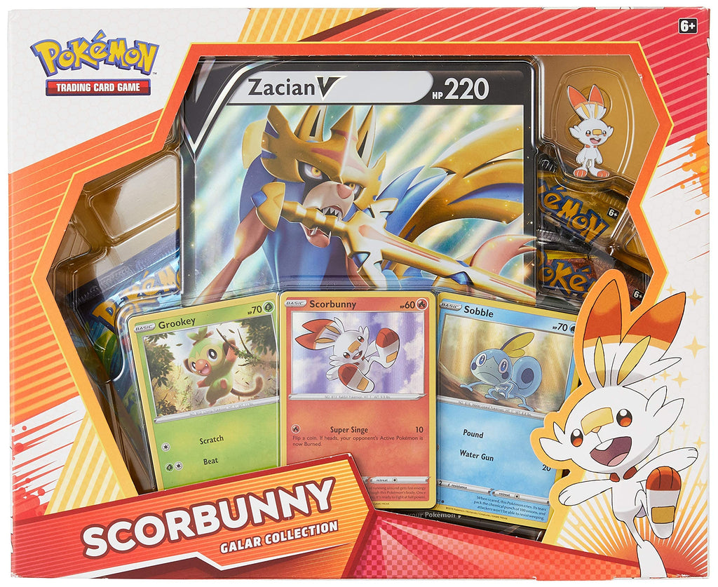 Pokemon TCG: Galar Collection Scorbunny Box | 4 Booster Pack, Multicolor - 3