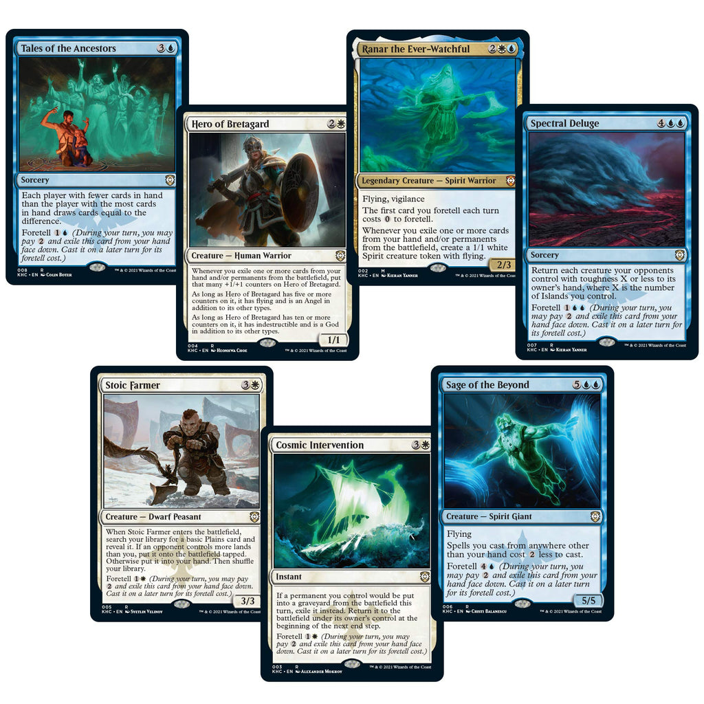 Magic The Gathering Kaldheim Commander Deck – Phantom Premonition | 100 Card Ready-to-Play Deck | Blue-White - 4
