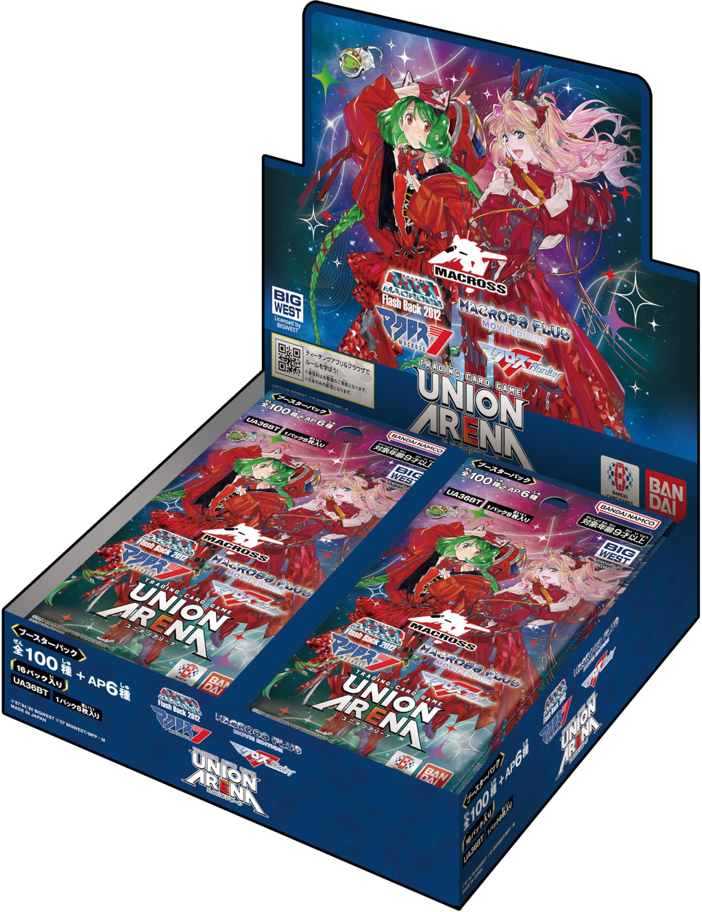 BANDAI Union Arena Booster Pack, Macross Series UA36BT (Box), 16 Packs