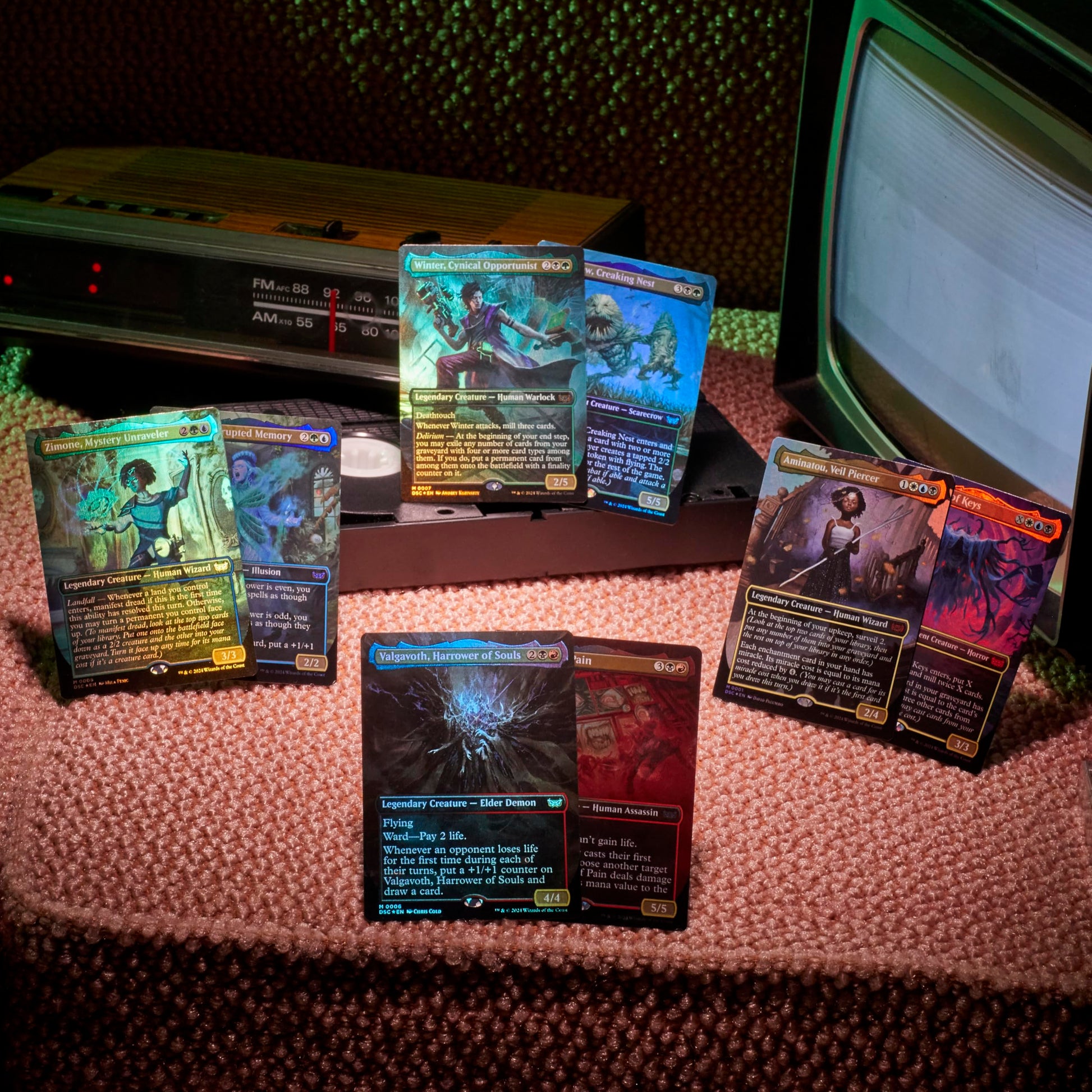 Magic: The Gathering Duskmourn: House of Horror Commander Deck Bundle - Includes All 4 Decks - 5