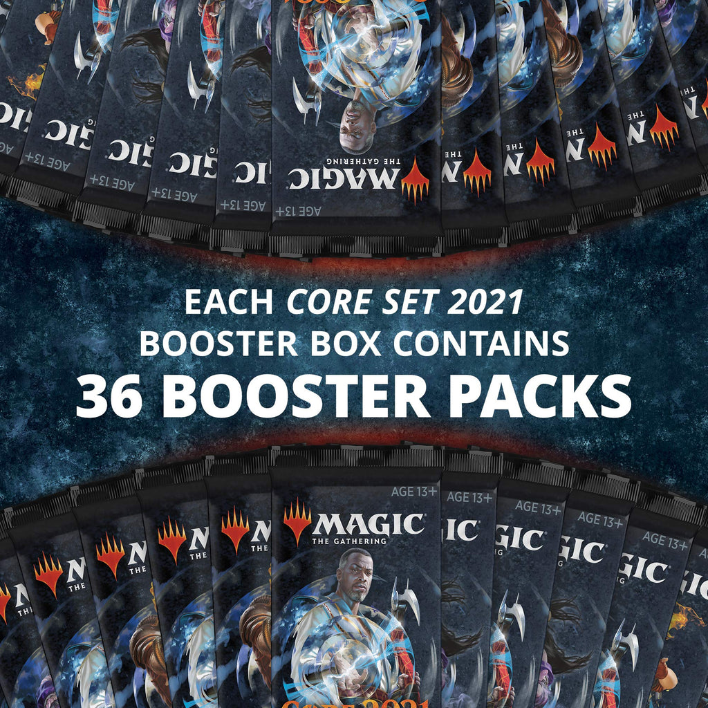 Magic: The Gathering Core Set 2021 (M21) Draft Booster Box | 36 Booster Packs (540 Cards) | Latest Set - 8
