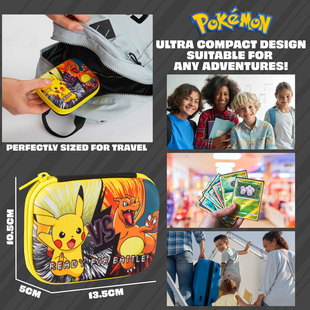Pokemon Card Binder Card Box Playing Card Case Travel Storage Case Holds 200+ Cards, Anime Gifts - 2