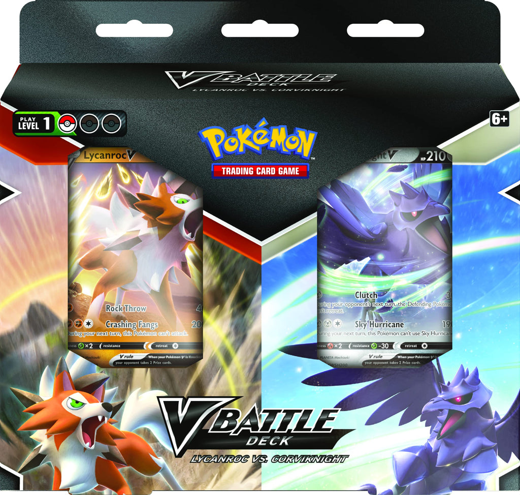 Pokémon, Lycanroc V vs Corviknight V Battle Deck Bundle, Card Game, Ages 6+, 2 Players, 10 Minutes Playing Time - 5